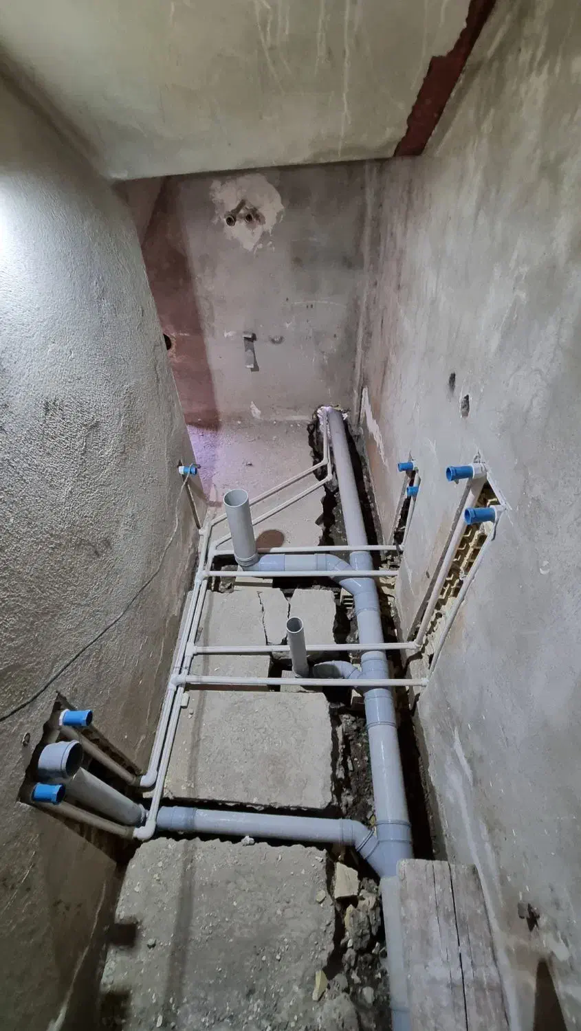 لوله کشی آب و فاضلاب ساختمان|خدمات پیشه و مهارت|رشت, سعدی (تختی)|دیوار