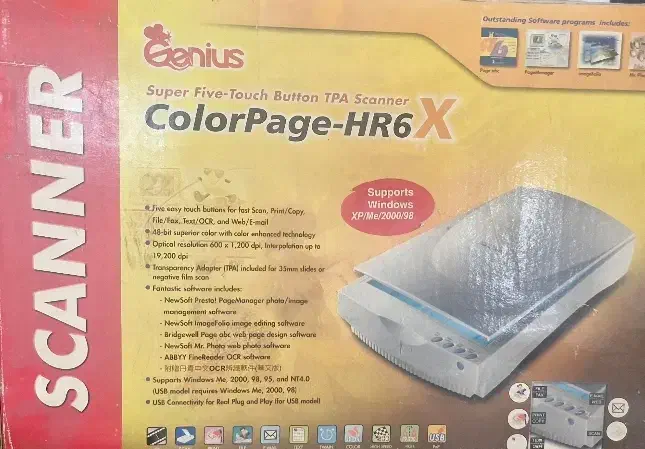 اسکنر حرفه‌ای Genius ColorPage HR6  X کمیاب و سالم|پرینتر، اسکنر، کپی، فکس|تهران, آبشار تهران (دریاچه)|دیوار