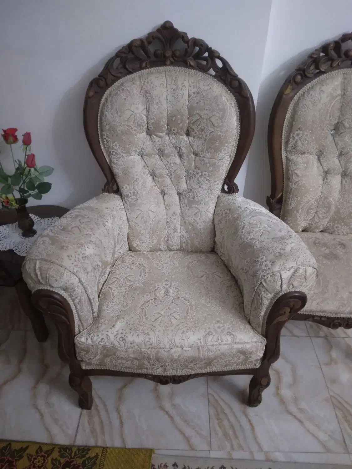 مبل سلطنتی ۹ نفره|مبلمان خانگی و میز عسلی|تفرش, |دیوار