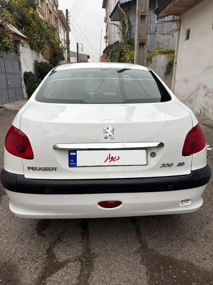 پژو ۲۰۶صندوقدار v8|خودرو سواری و وانت|رشت, انصاری|دیوار