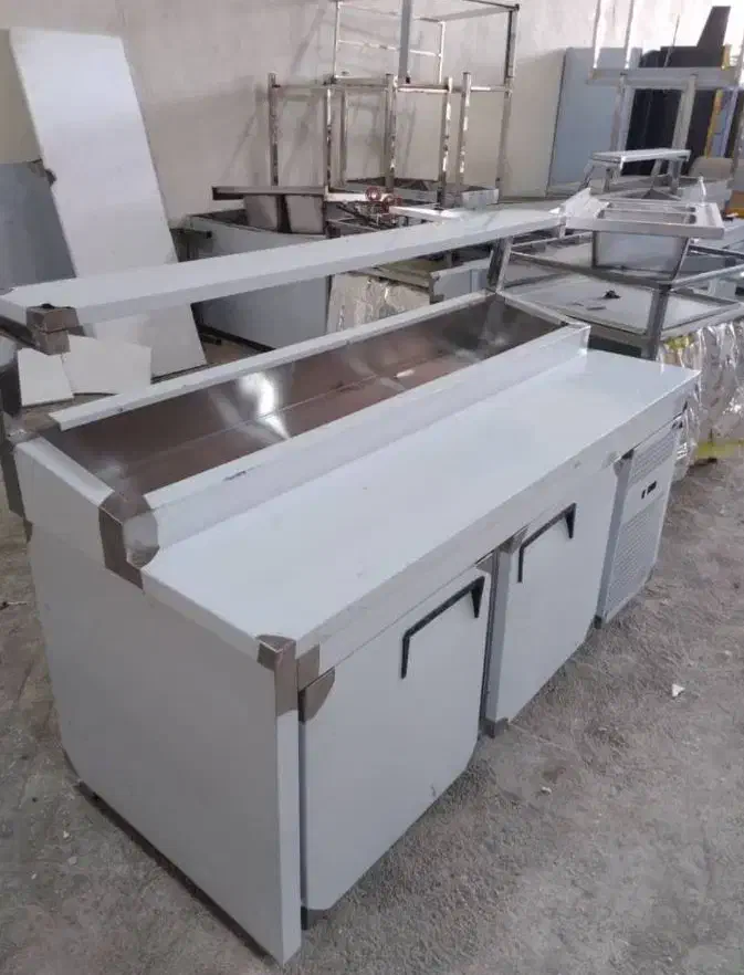 میزکارx5فر پیتزاD4تاپینگ سردJ6سینک ظرفشوییT10g|کافی‌شاپ و رستوران|قزوین, |دیوار