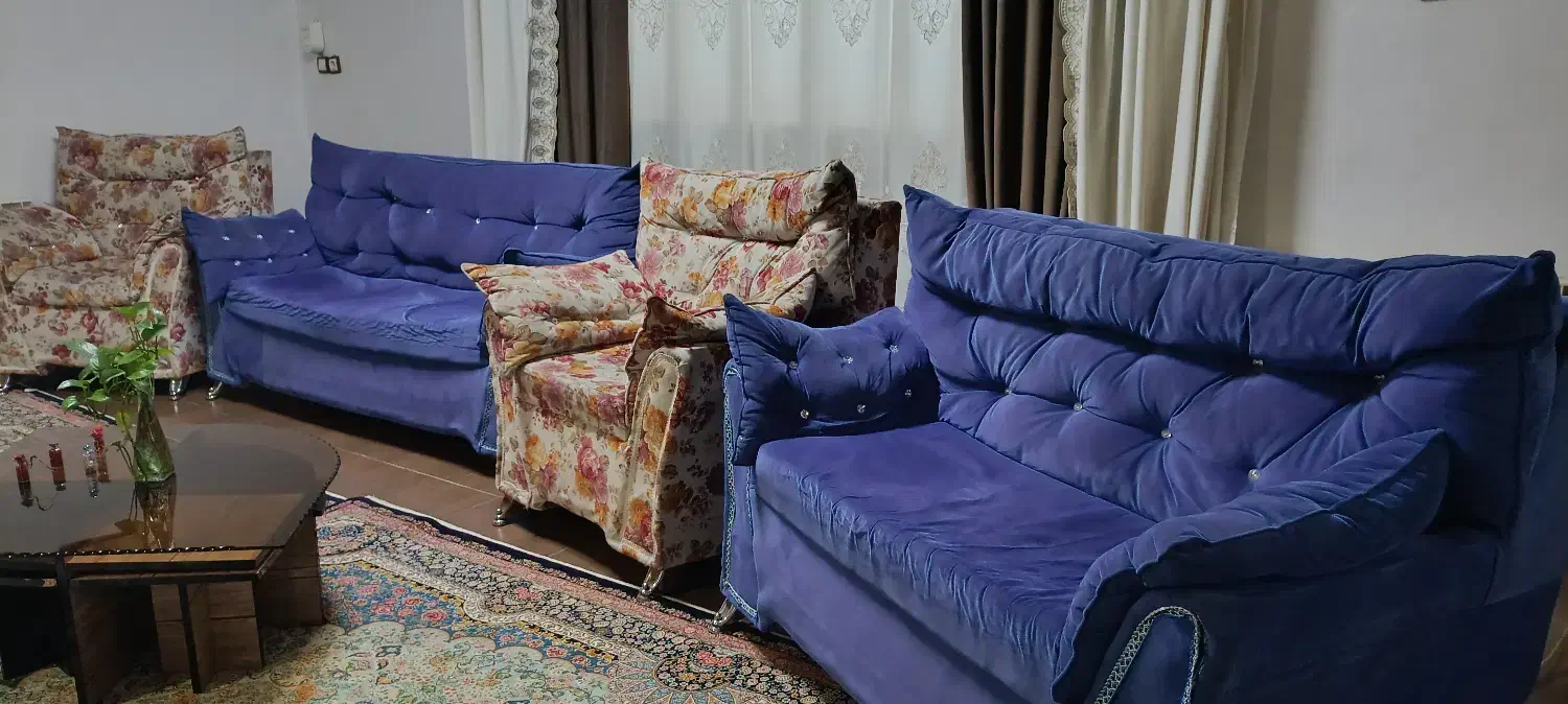 مبل راحتی 7 نفره برای خونه باغ|مبلمان خانگی و میز عسلی|کلاله, |دیوار