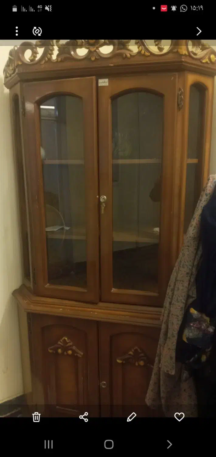 کمد بوفه چوبی|بوفه، ویترین، کنسول|فسا, |دیوار