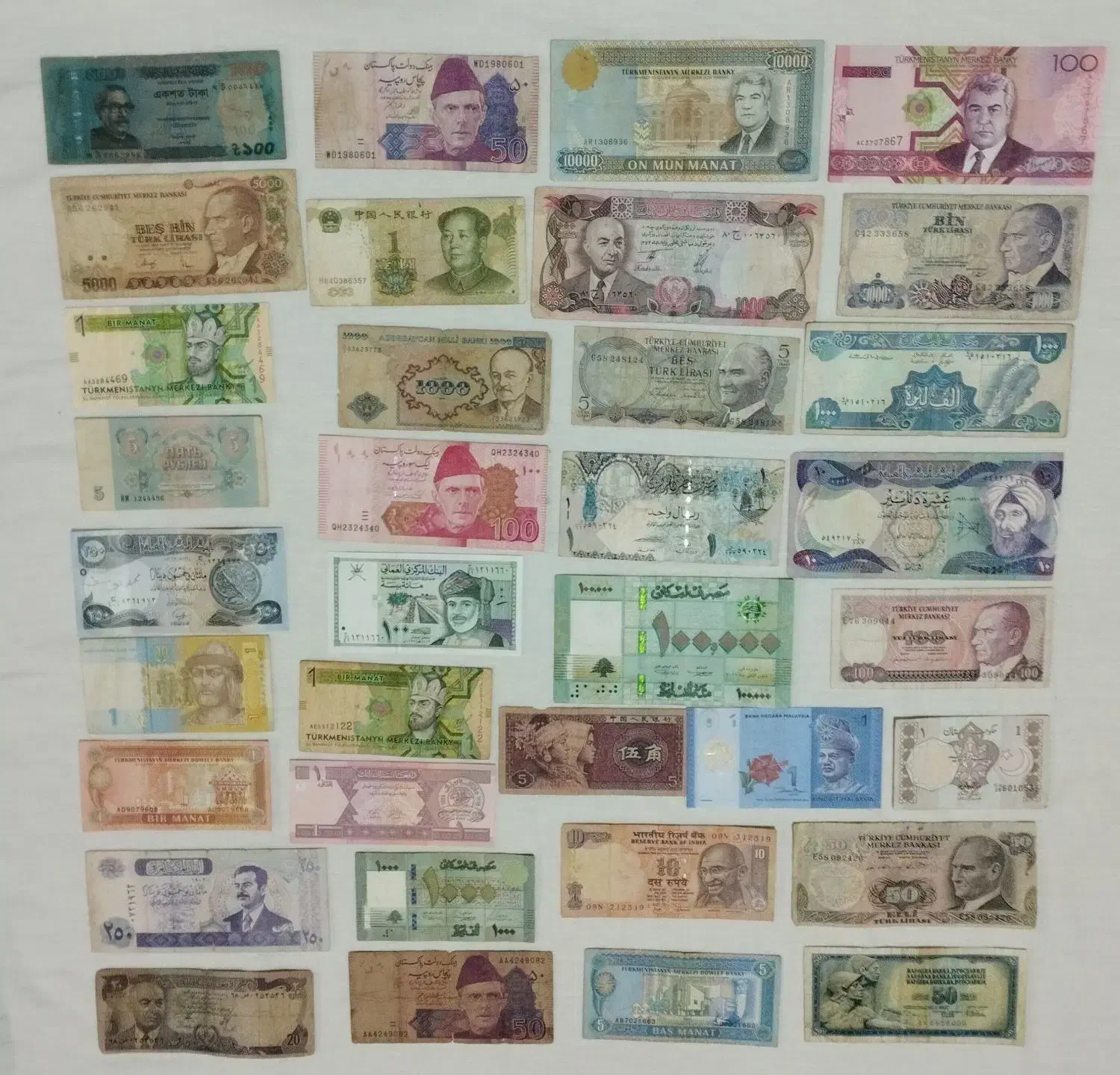اسکناس کشورها|کلکسیون سکه، تمبر، اسکناس|مشهد, فرهنگ|دیوار