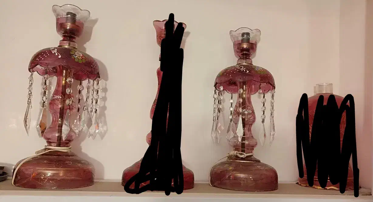 شمعدونی لاله عباسی|چراغ خواب و آباژور|قزوین, |دیوار