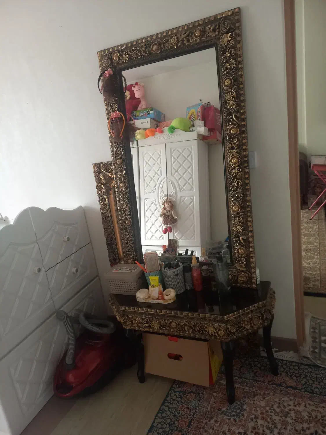 آینه و میز|بوفه، ویترین، کنسول|اسلامشهر, شهرک قائمیه|دیوار