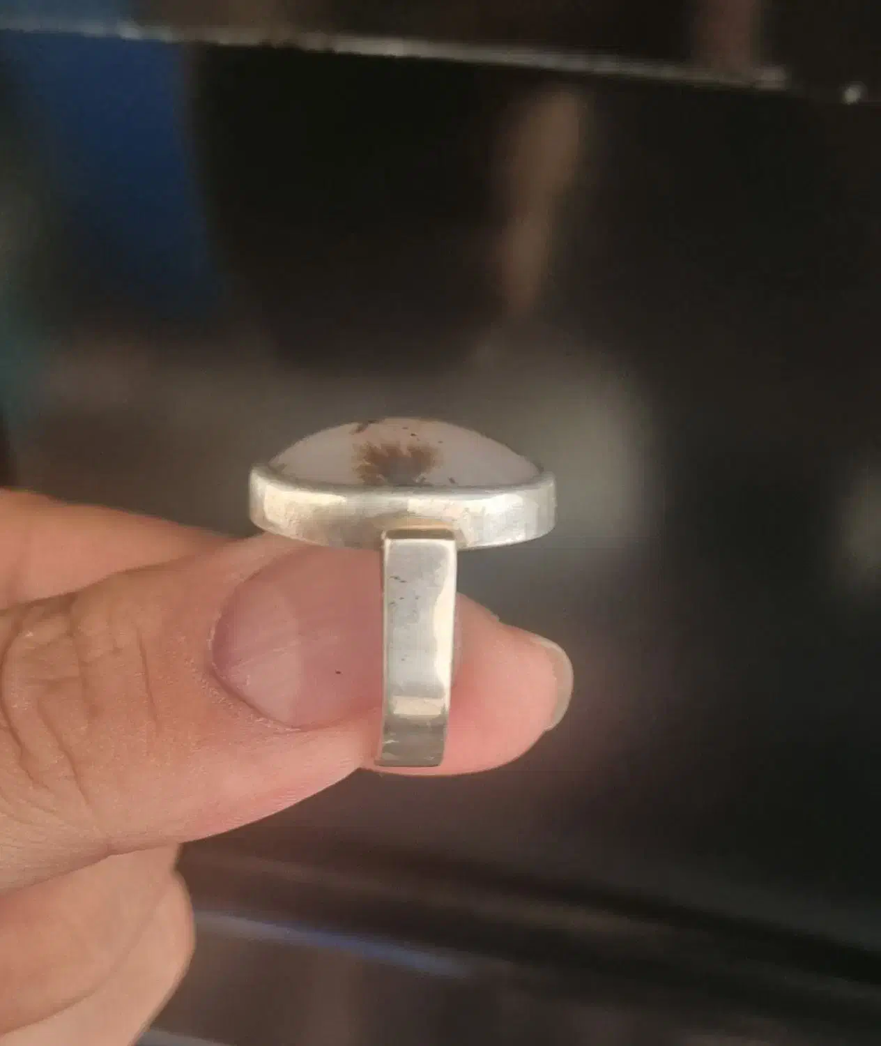 انگشتر شجر مسور قدیمی نقره|کلکسیون اشیاء عتیقه|کوچصفهان, |دیوار