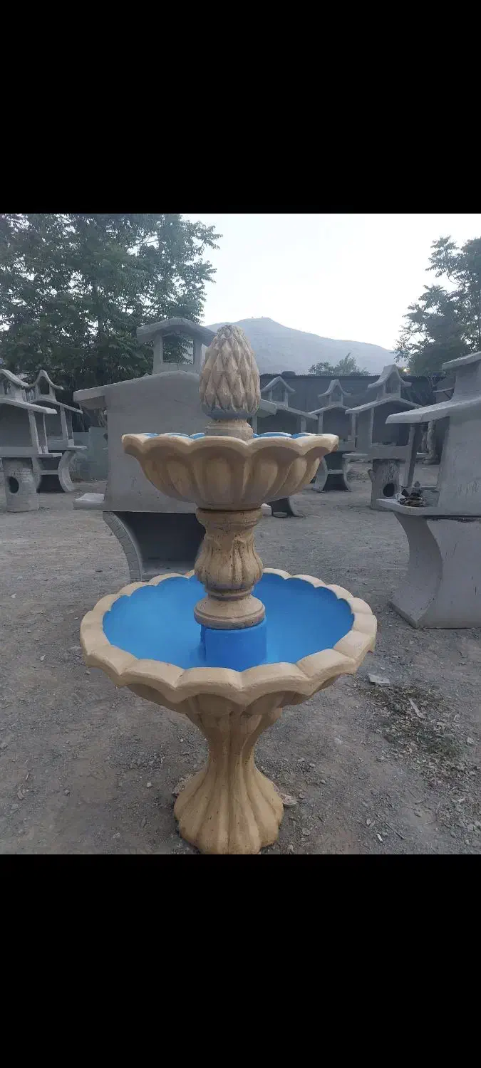 حوض آبنما پاشور آبشار بتنی سیمانی|مصالح و تجهیزات ساختمان|کرج, اتمسفر|دیوار