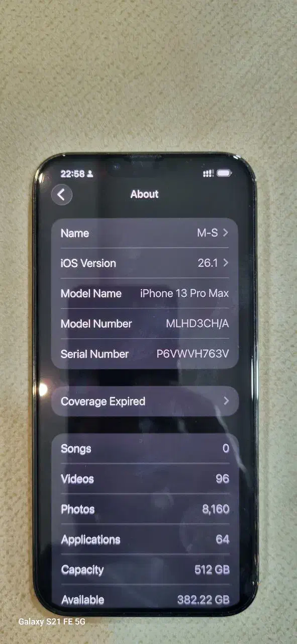 آیفون 13 پرومکس ۲سیم ۵۱۲ مشکی ch قسطی|موبایل|کرمان, |دیوار