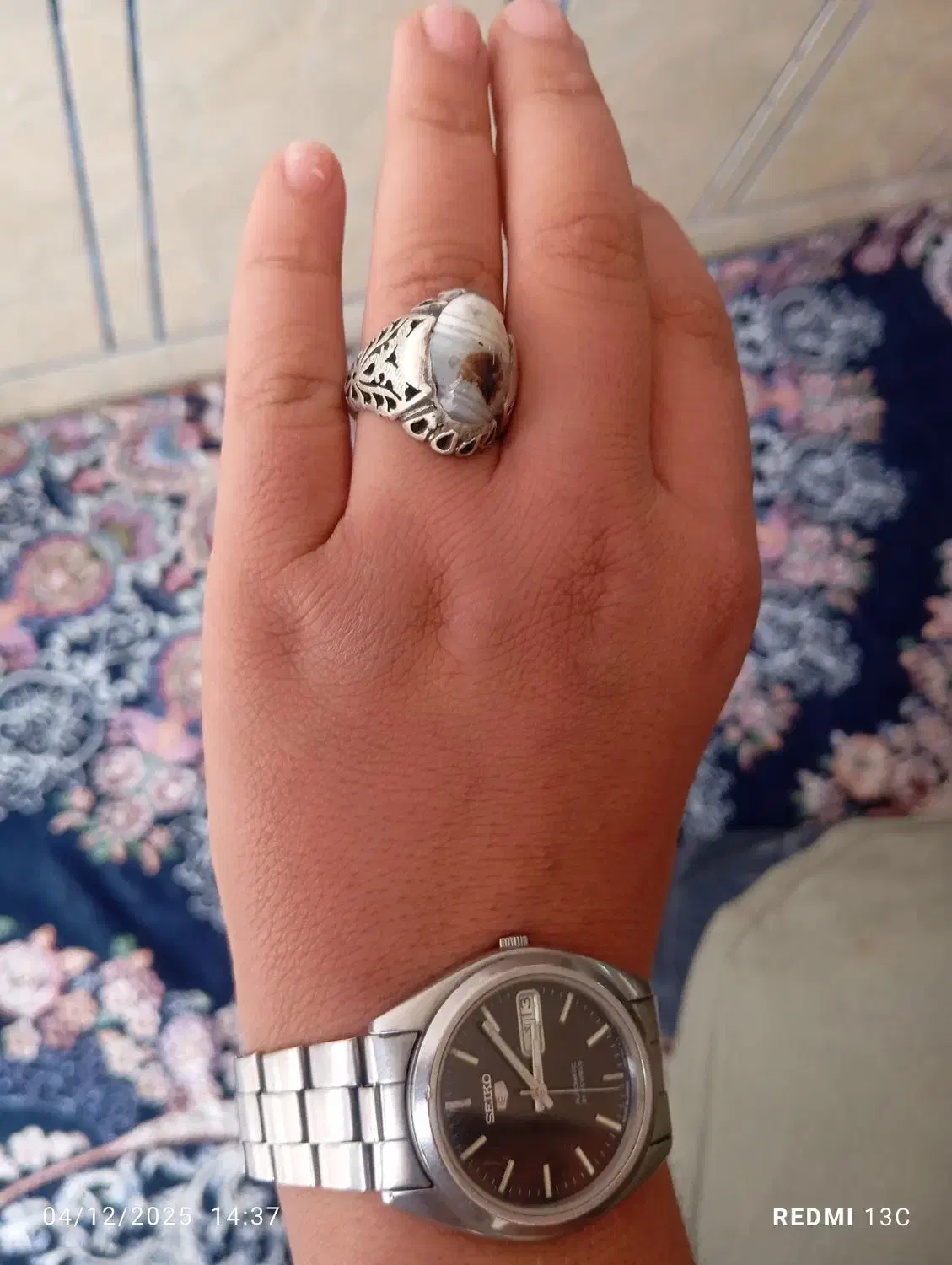 ساعت و انگشتر نقره قدیمی|کلکسیون اشیاء عتیقه|شیراز, تندگویان|دیوار