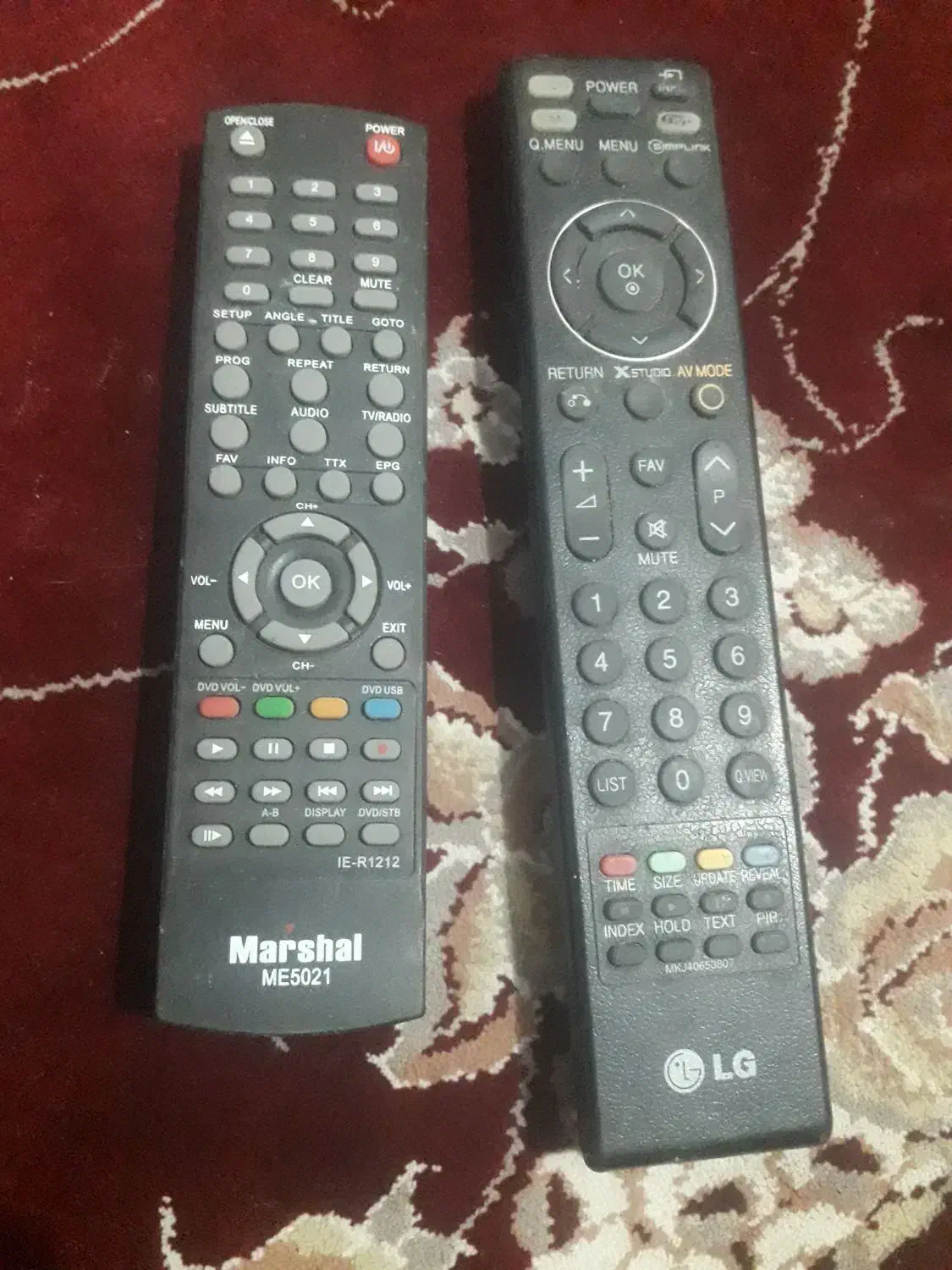 کنترول ال سی دی الجی ومارشال|تلویزیون و پروژکتور|پاکدشت, حصار امیر|دیوار