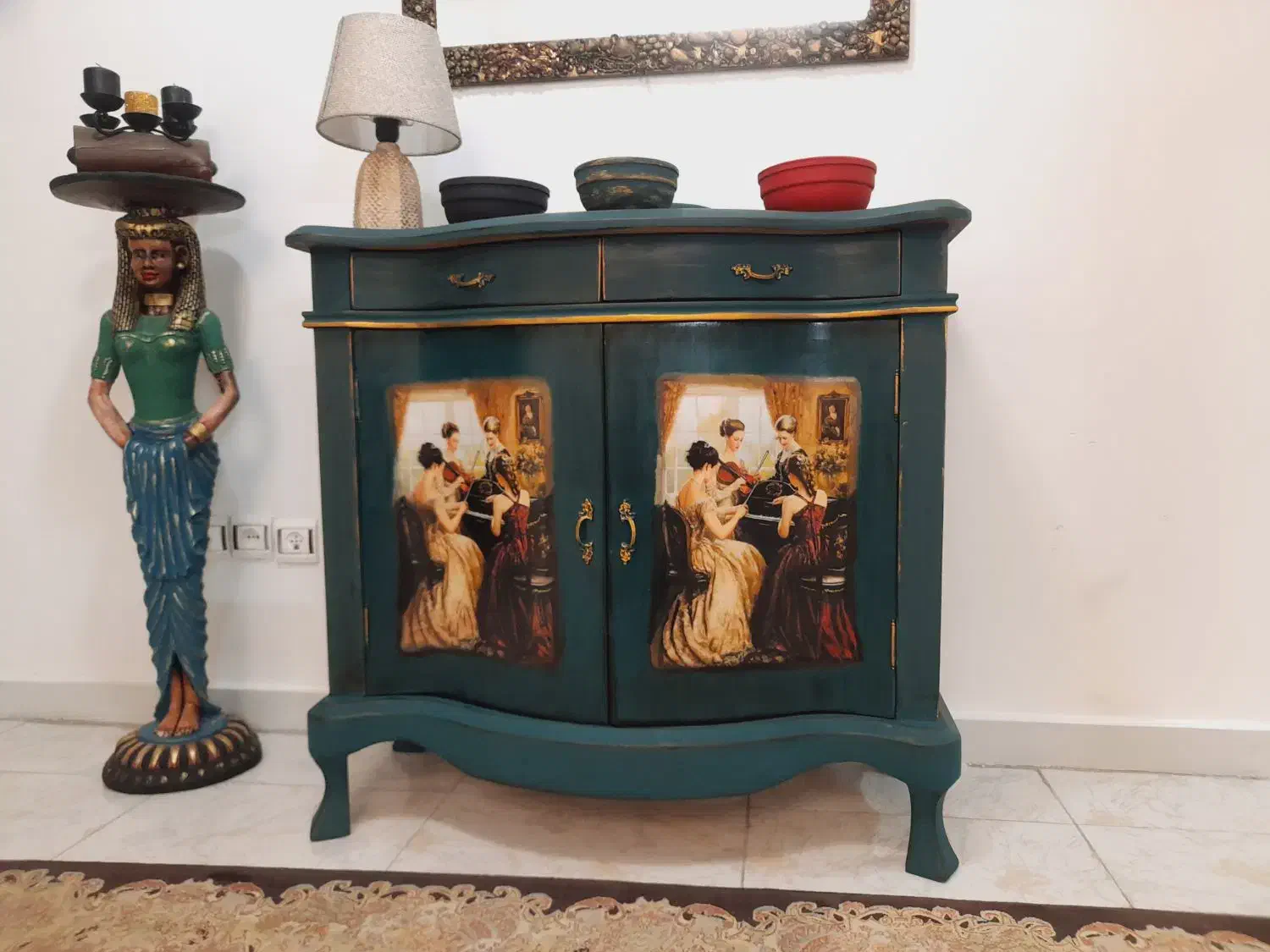 کنسول دودر پتینه شده|بوفه، ویترین، کنسول|تهران, چیتگر شمالی|دیوار