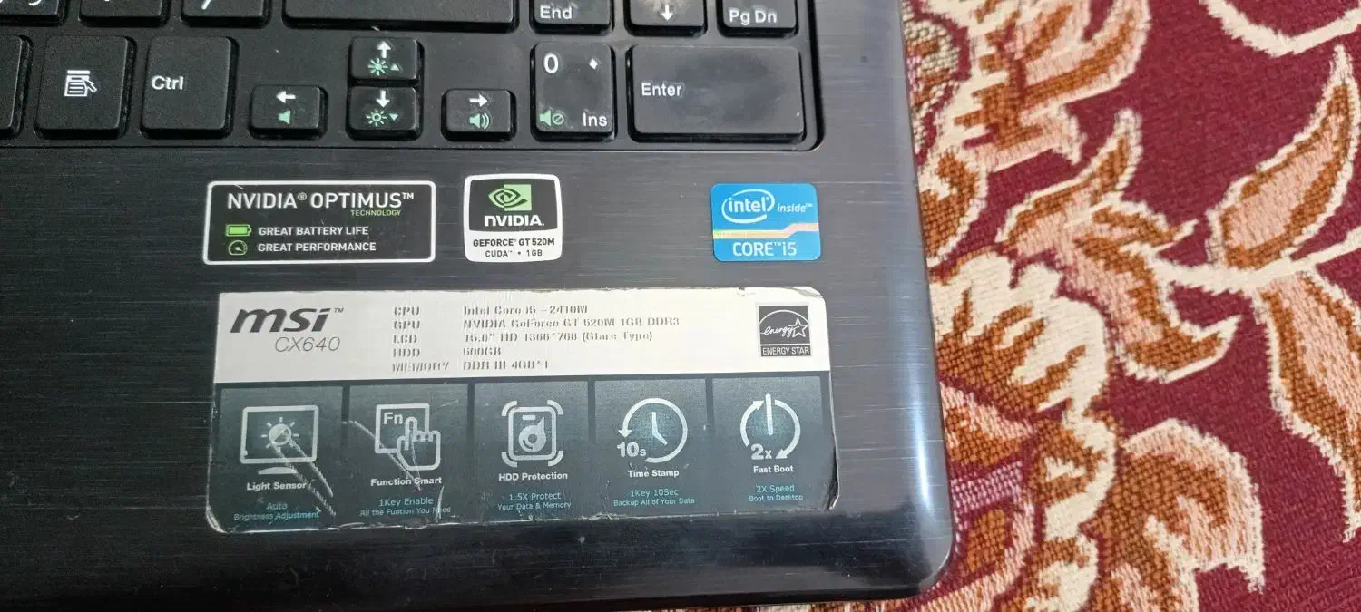 لپتاپ ام اس آی|رایانه همراه|کرمان, |دیوار