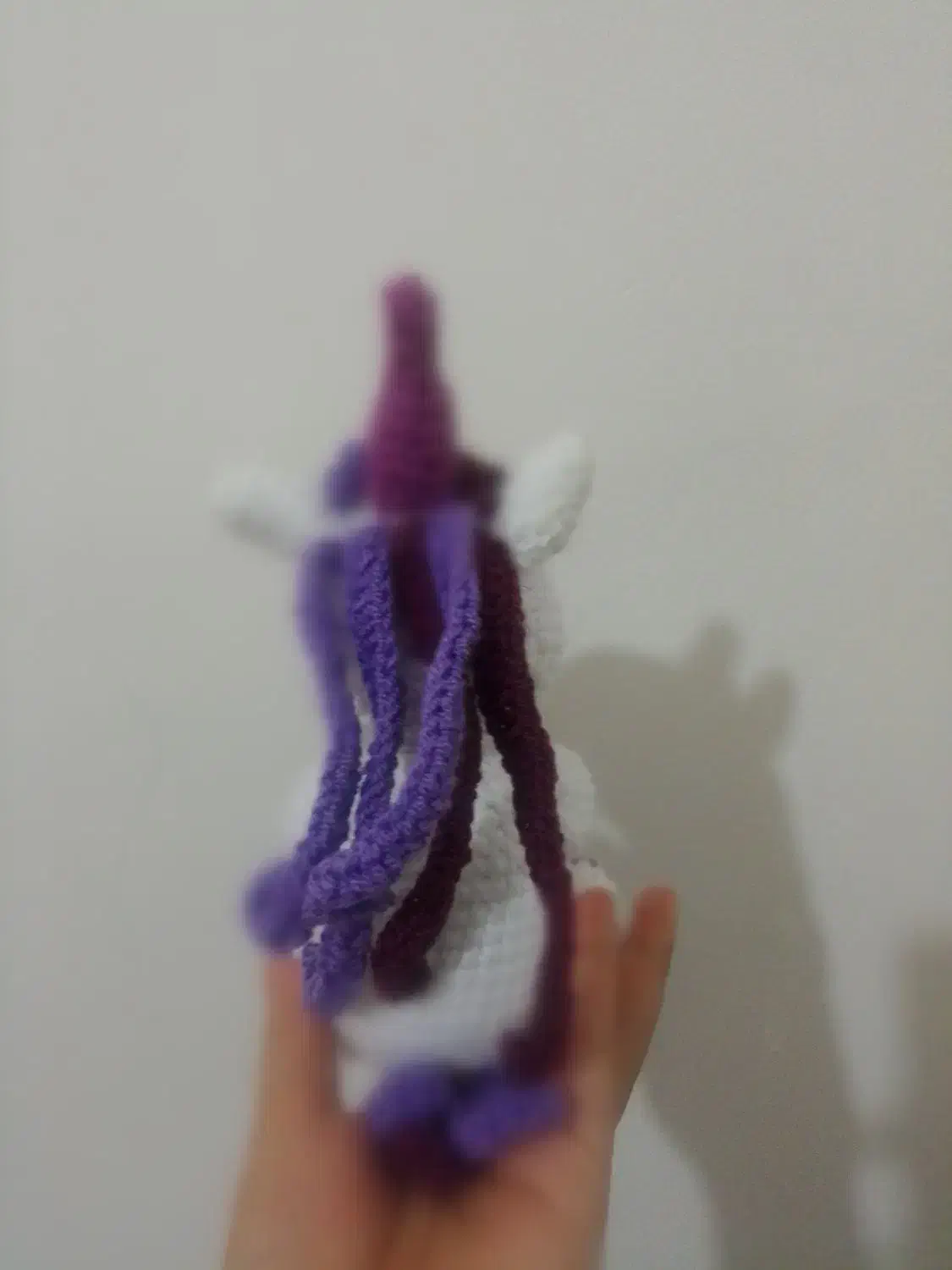 عروسک اسب تکشاخ بافتنی|اسباب‌بازی بچه|بجنورد, |دیوار