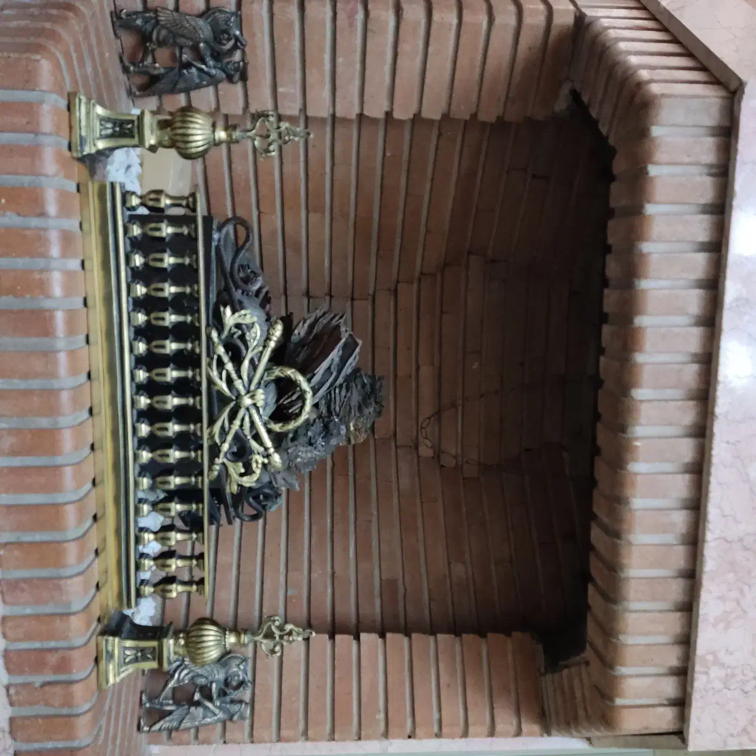 مشعل واجاق گاز شومینه و گارد شومینه ومجسمه برنج|بخاری، هیتر، شومینه|تهران, جنتآباد جنوبی|دیوار