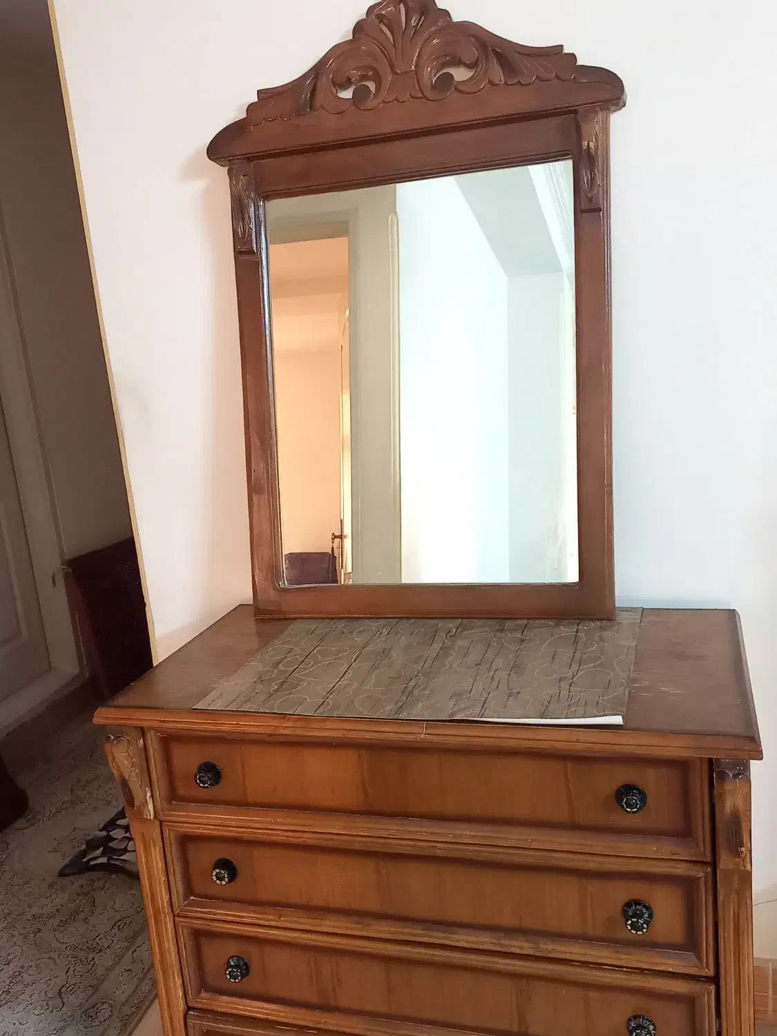 دراور با اینه|جاکفشی، کمد، دراور|گرمسار, |دیوار