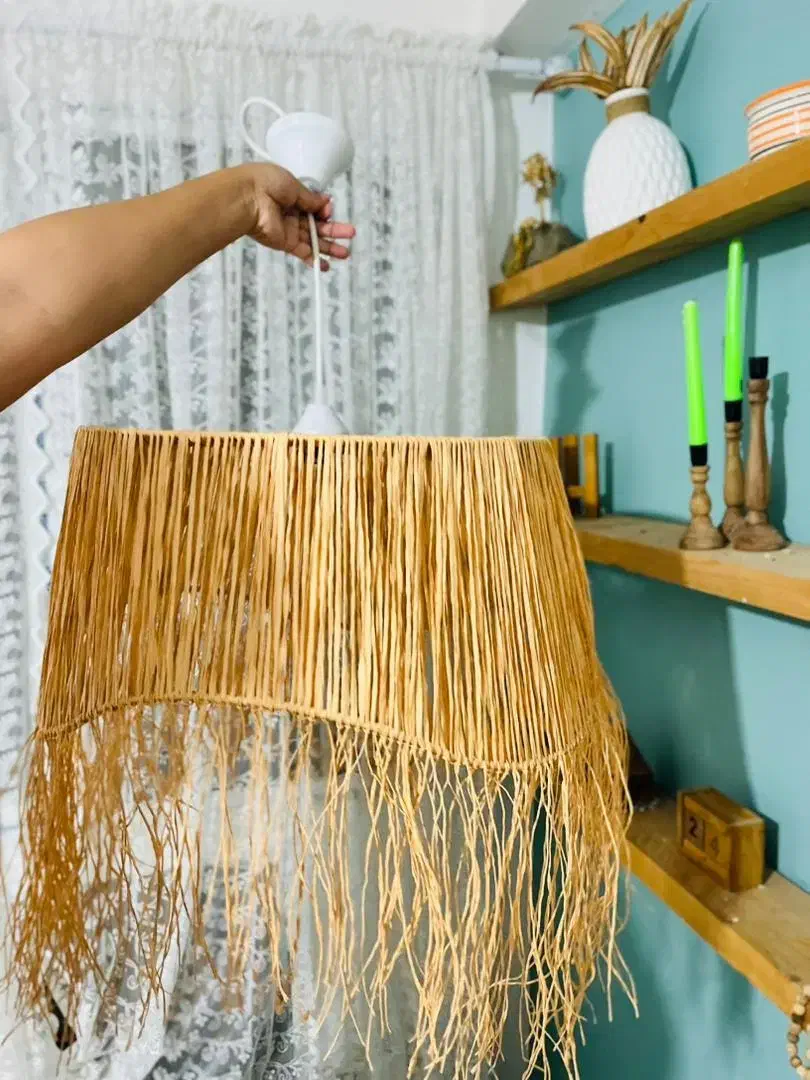 لوستر رافیا|لوستر و چراغ آویز|بندرعباس, |دیوار