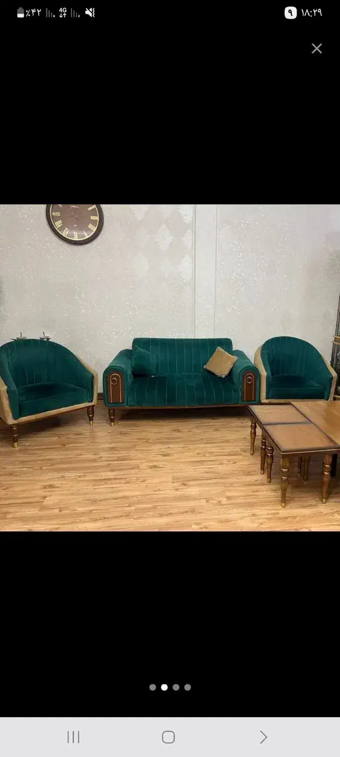 مبلمان ۷ نفره خیلی نو  و شیک  مناسب جهیزیه|مبلمان خانگی و میز عسلی|اراک, |دیوار