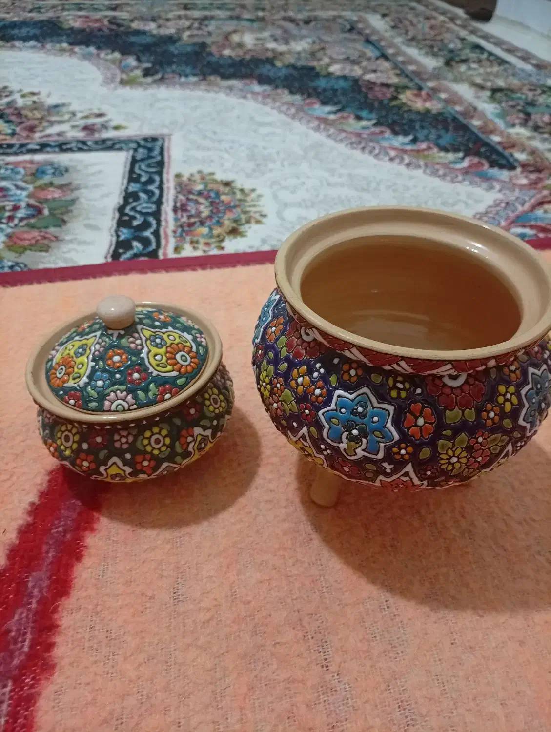 سلام سماور میناکاری|صنایع دستی و سایر لوازم تزئینی|نظرآباد, مسکن مهر نظرآباد|دیوار