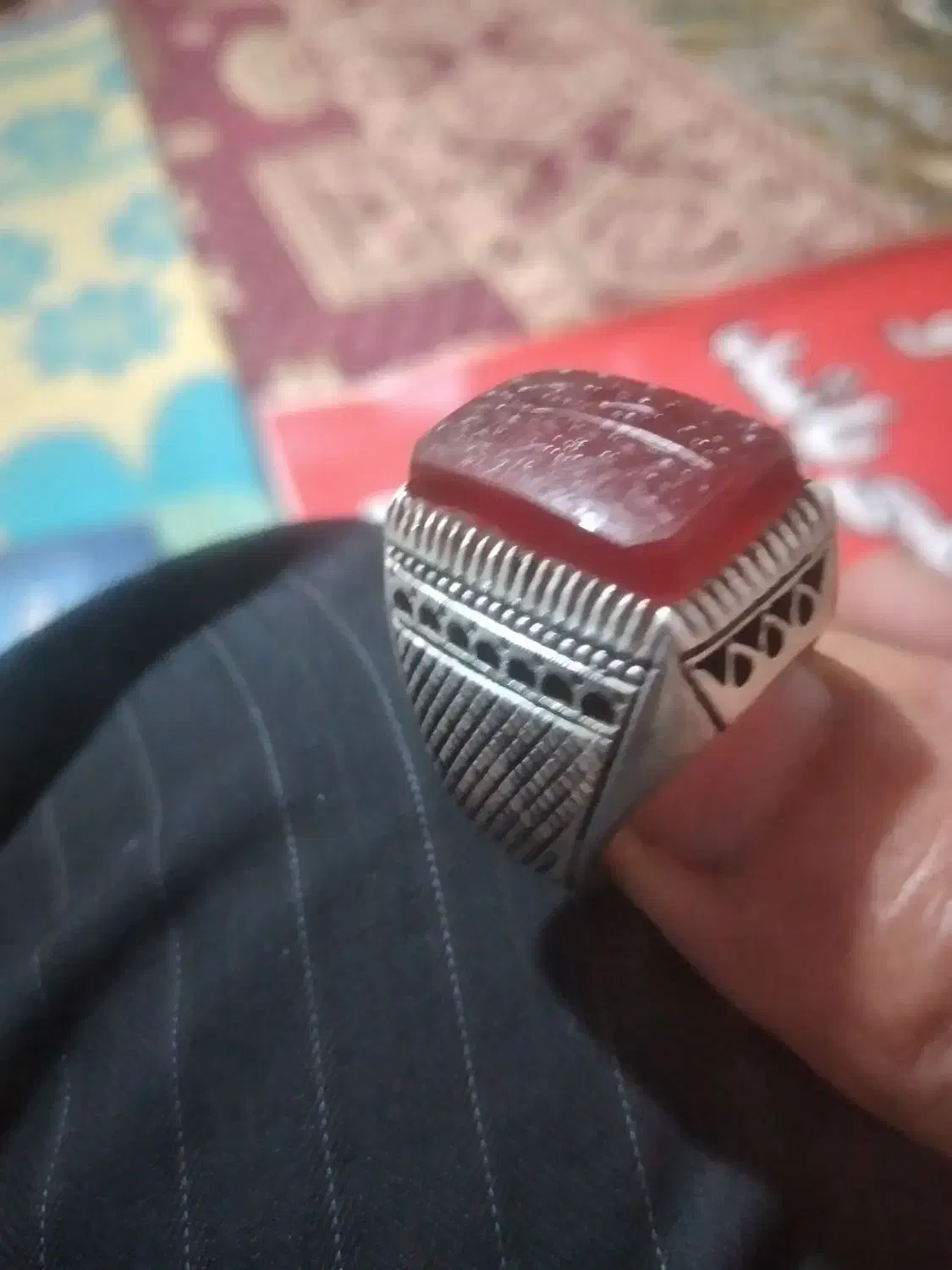 انگشتر نقره یمنی اصل استاد شمعدانی|جواهرات|قوچان, |دیوار