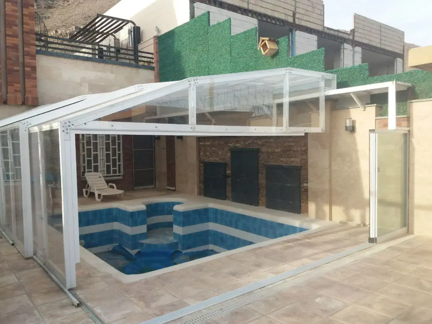 پوشش متحرک وثابت سقف جمع شو پارچه ای|خدمات پیشه و مهارت|شیراز, راهنمایی|دیوار