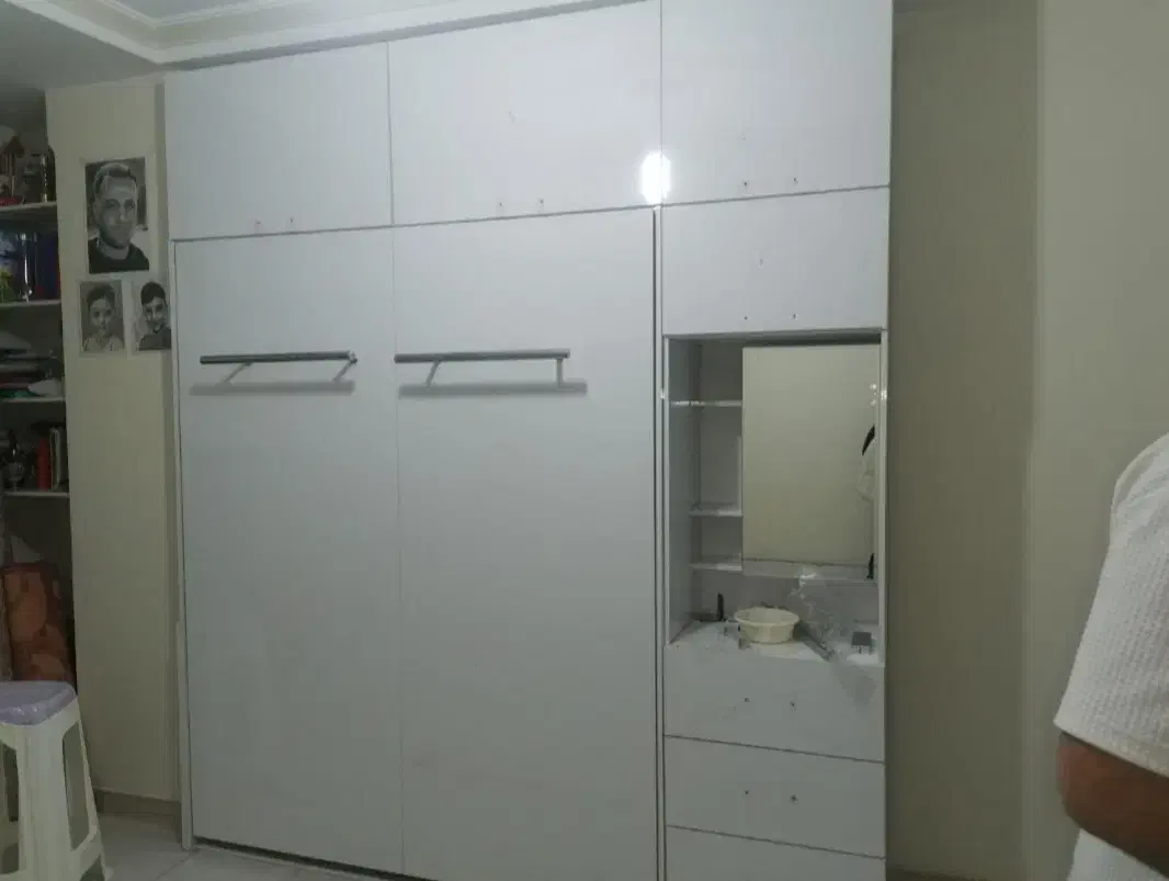 طراحی واجرای کمد دیواری سرویس خواب  اتاق کودک|جاکفشی، کمد، دراور|زنجان, |دیوار