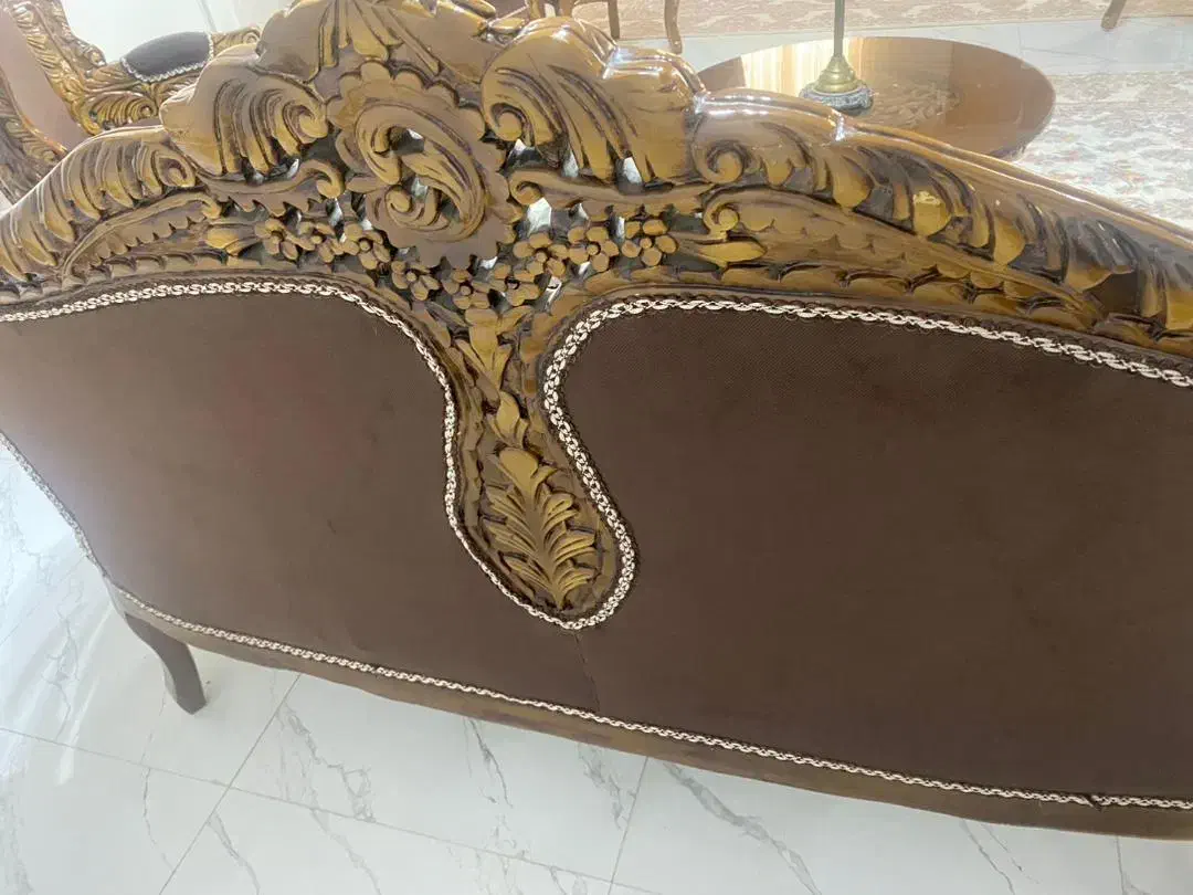 مبل ۹ نفره درو منبت|مبلمان خانگی و میز عسلی|تاکستان, |دیوار