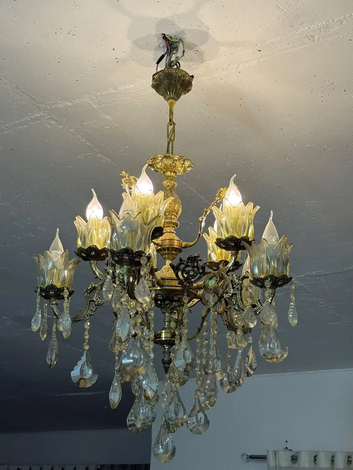 لوستر ۸شاخه و ۶ شاخه برنجی|لوستر و چراغ آویز|بندرعباس, |دیوار