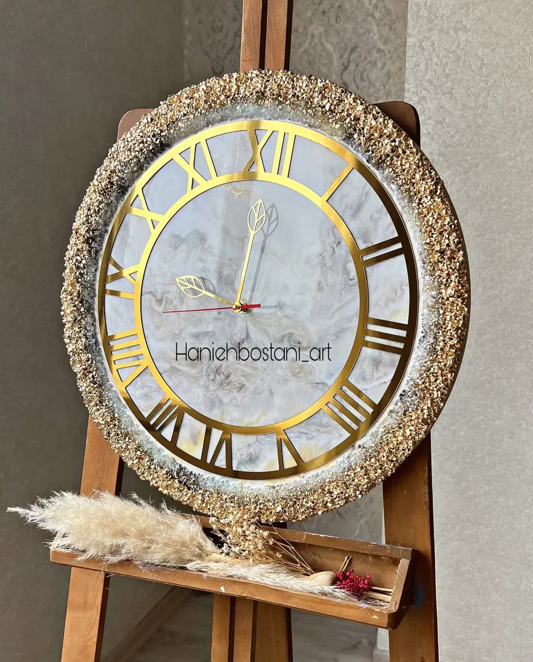 ساعت دیواری رزین|ساعت دیواری و تزئینی|آباده, |دیوار