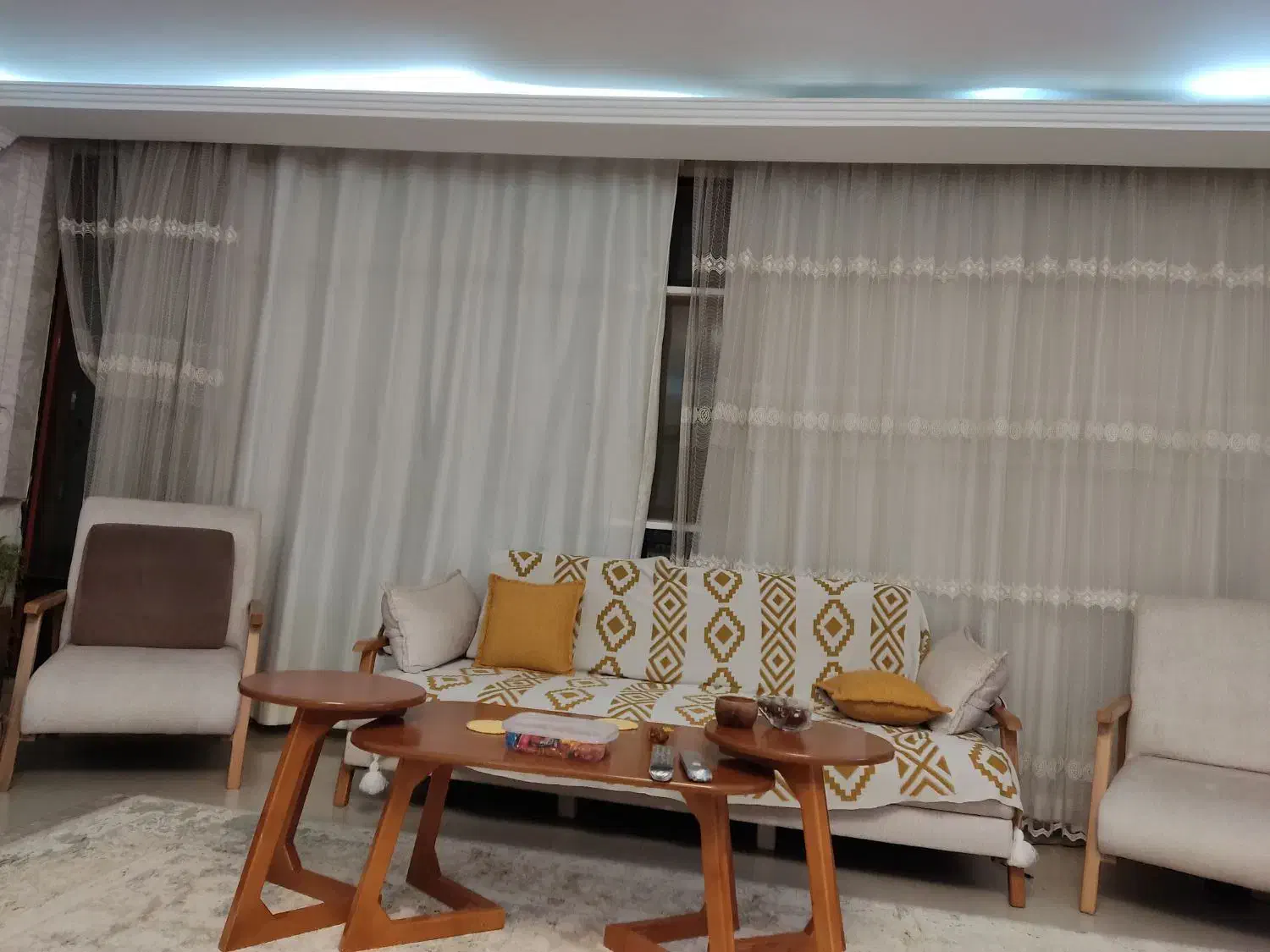 پرده پذیرایی|پرده، رانر، رومیزی|فردیس, شهرک ناز|دیوار