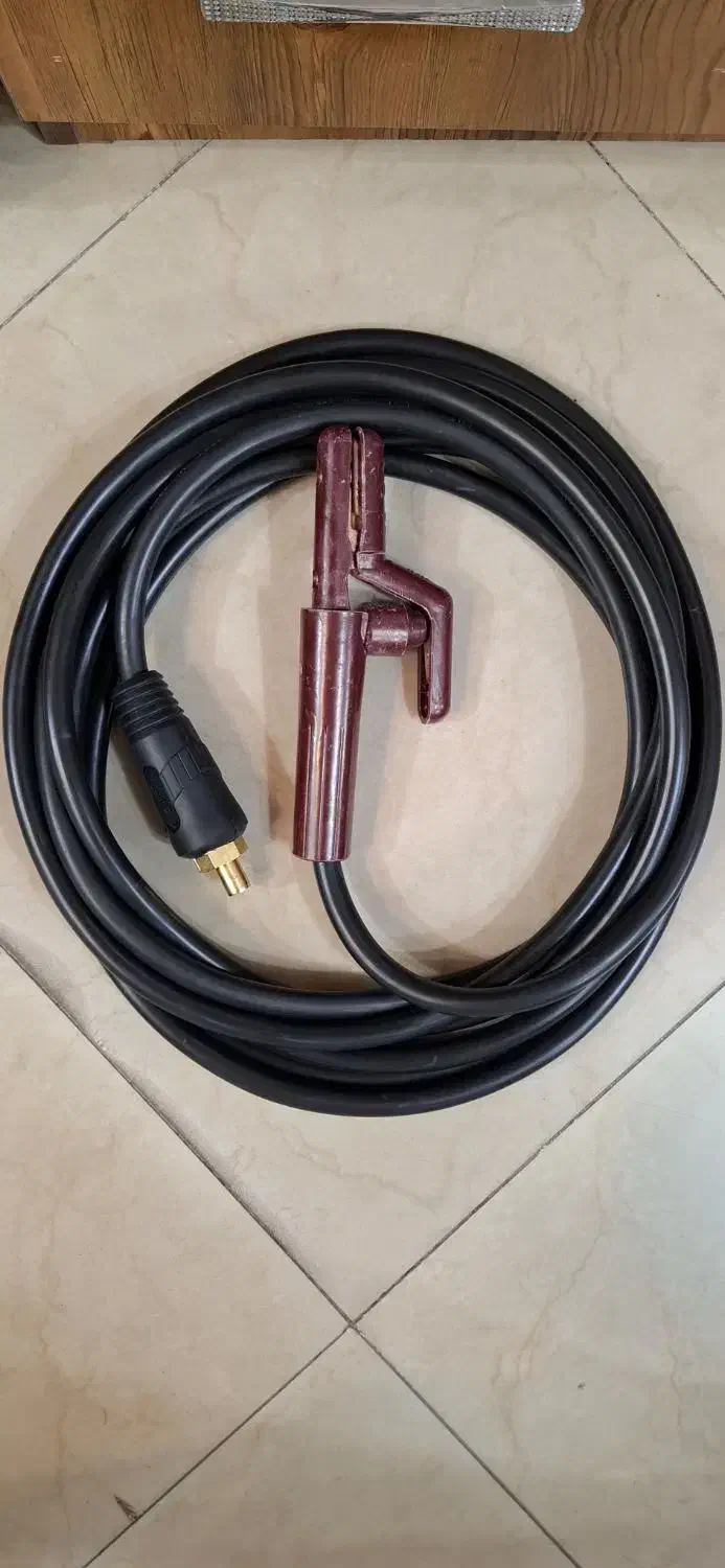 کابل دستگاه جوش سایز 16 با انبر 10 متر|ماشین‌آلات صنعتی|اصفهان, شهرستان|دیوار