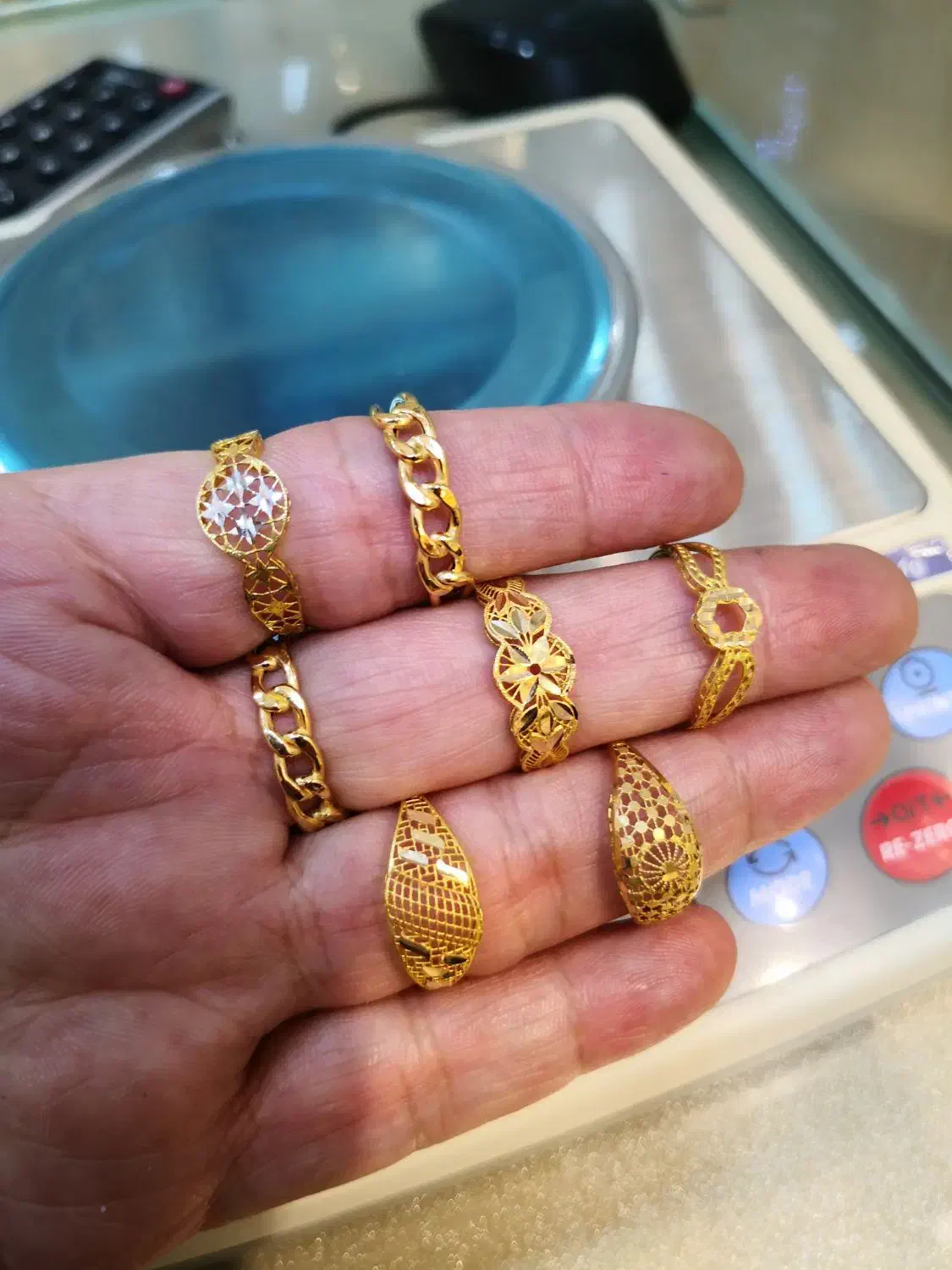 انگشتر طلا زیر یکگرم، مناسب کادویی، براروزمادر|جواهرات|شیراز, گود عربان|دیوار