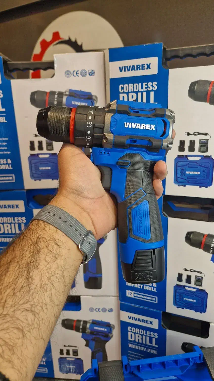 دریل شارژی 16 ولت براشلس ویوارکس|ابزارآلات|مشهد, نوید|دیوار