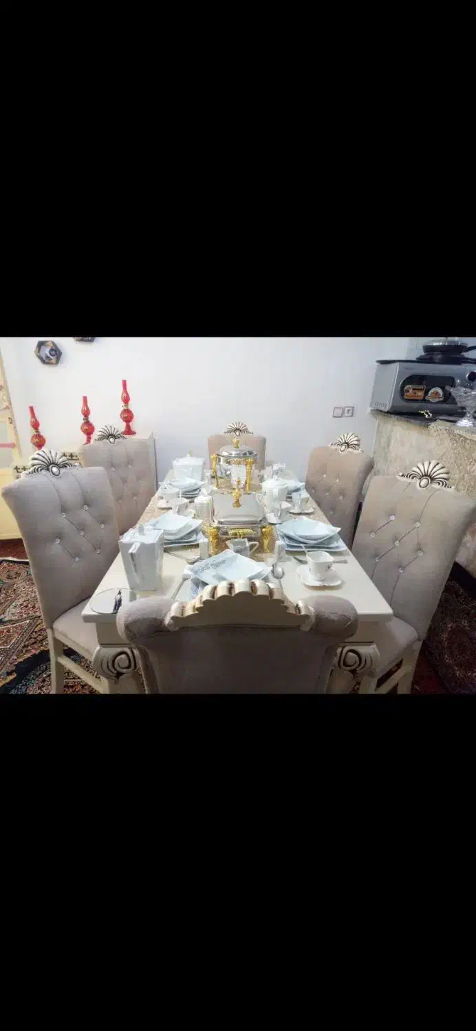 میز غذا خوری شش نفره|میز و صندلی غذاخوری|محمدشهر, جعفرآباد|دیوار