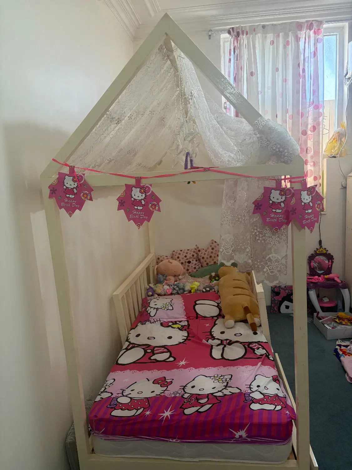 تخت خواب کلبه ای کودک و نوجوان اندازه ۲۰۰ در ۹۰|تخت و صندلی بچه|بوشهر, |دیوار