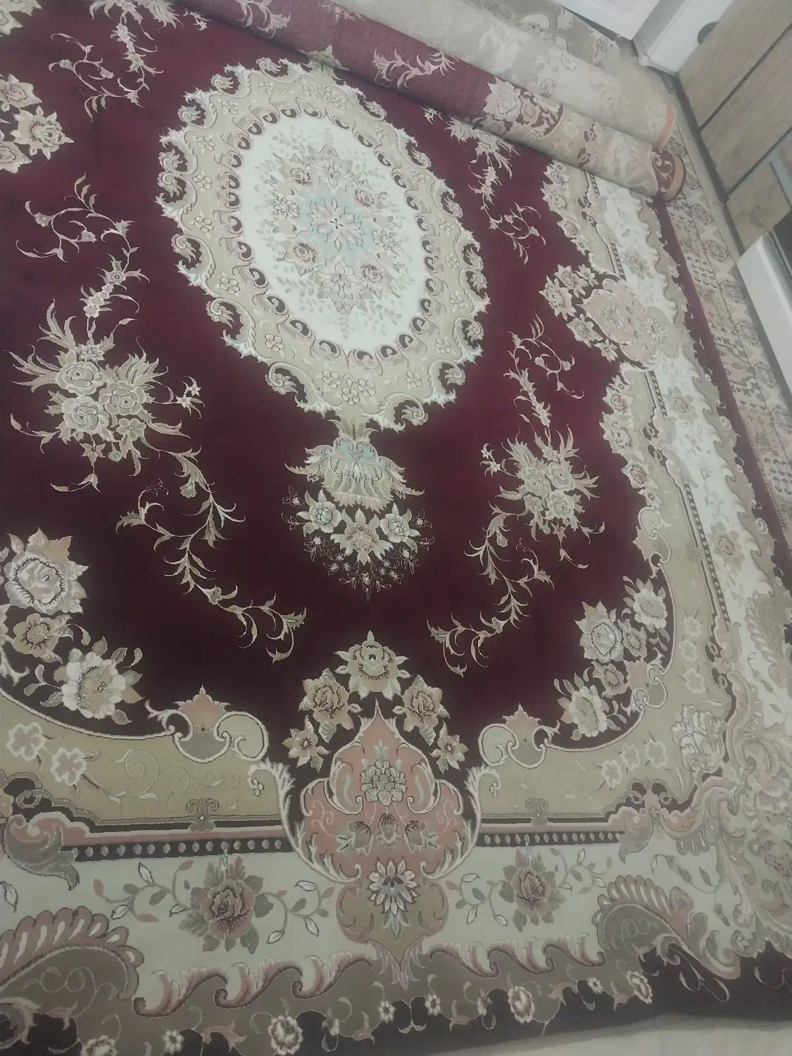 فرش زرشکی 500 شانه 440 شانه|فرش|قیدار, |دیوار