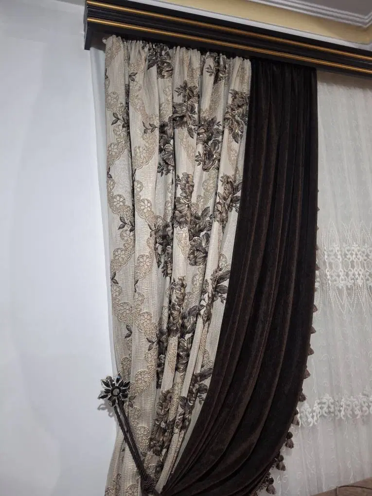 دو عدد پرده|پرده، رانر، رومیزی|تنکابن, |دیوار