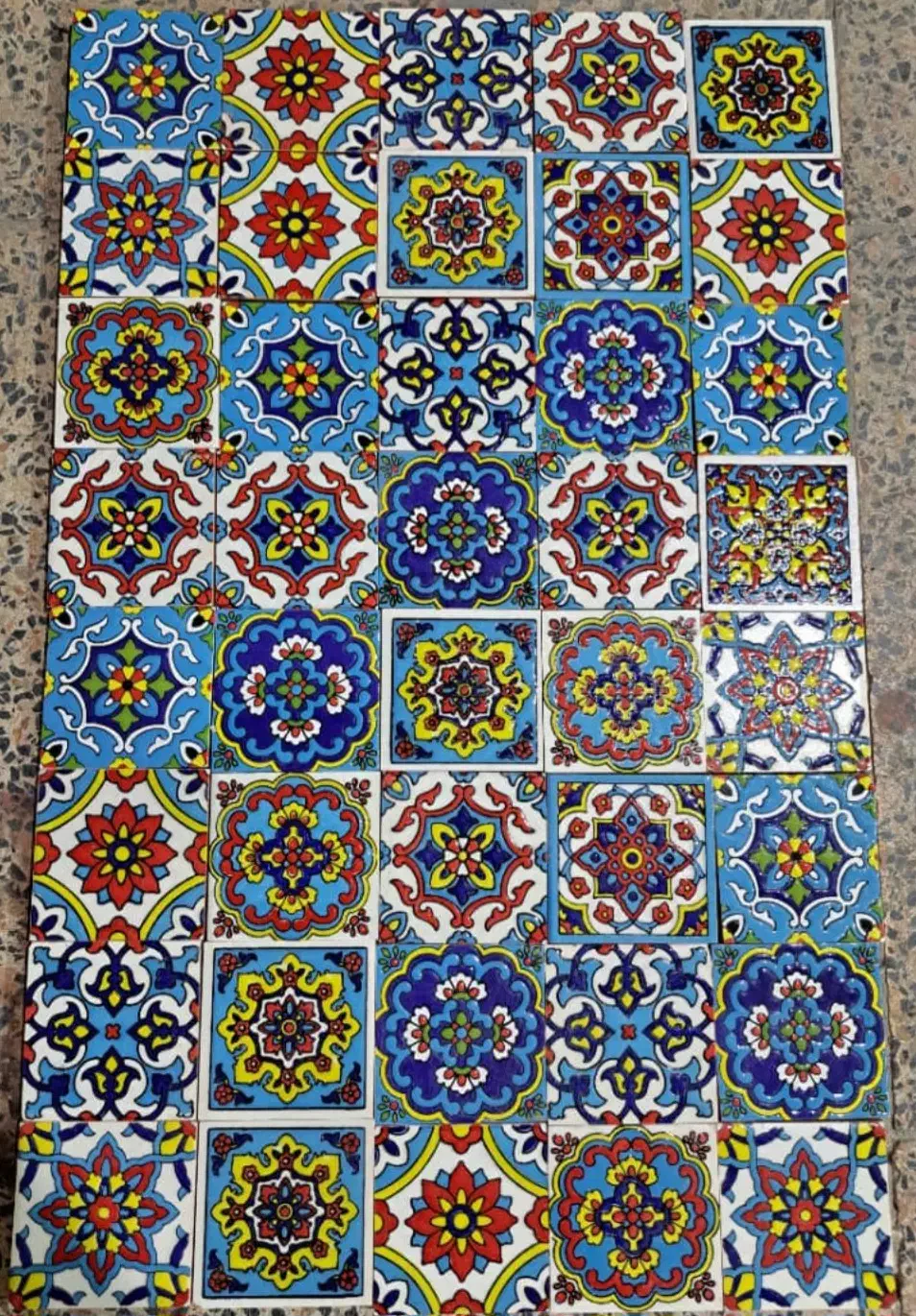 کاشی سنتی هفت رنگ|صنایع دستی و سایر لوازم تزئینی|شاهینشهر, شهرک امام رضا|دیوار