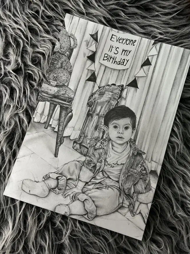 طراحی سیاه قلم نقاشی روی بوم نقاشی روی پارچه|تابلو، نقاشی، عکس|مشهد, چهارچشمه|دیوار