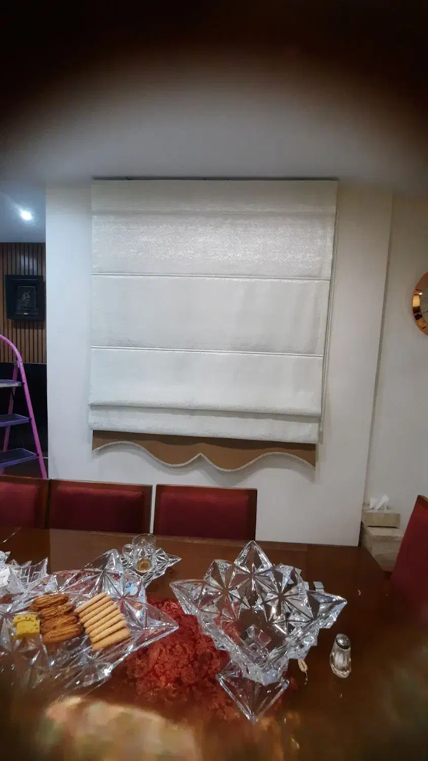 پرده رومن شاین طلایی|پرده، رانر، رومیزی|تهران, سازمان آب|دیوار