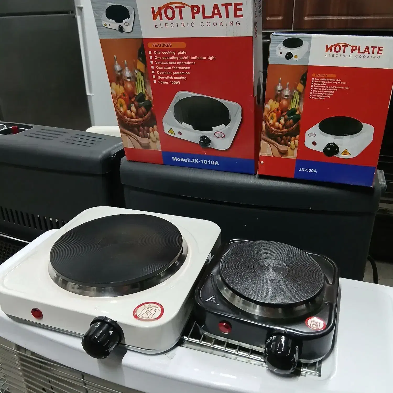 اجاق برقی المنتی و چدنی هیتر برقی500و1000ت تک شعله|اجاق گاز و لوازم برقی پخت‌وپز|مشهد, طلاب|دیوار