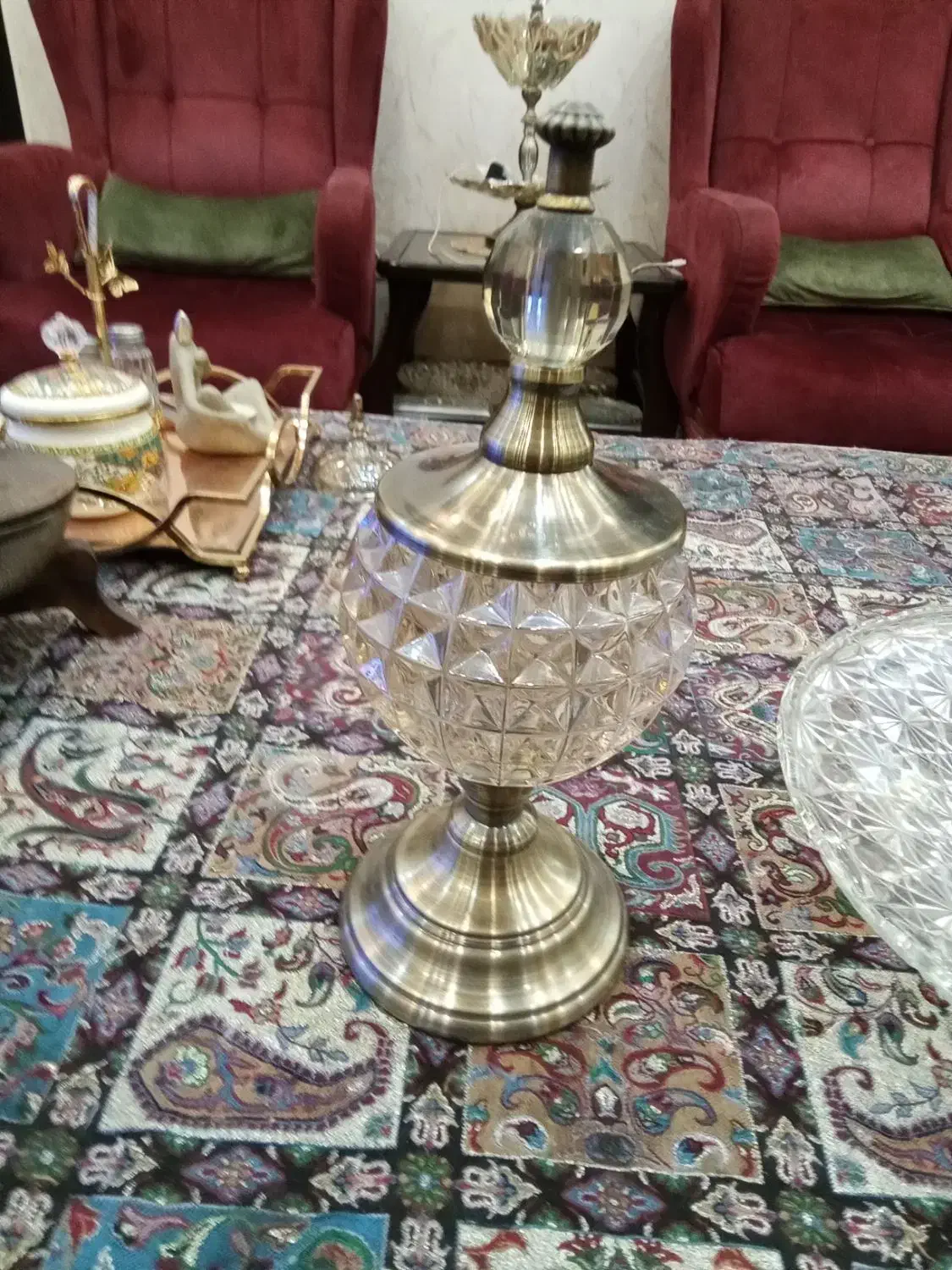 ظرف میوه خوری  کریستال قدیمی|ظروف سرو و پذیرایی|تهران, جیحون|دیوار