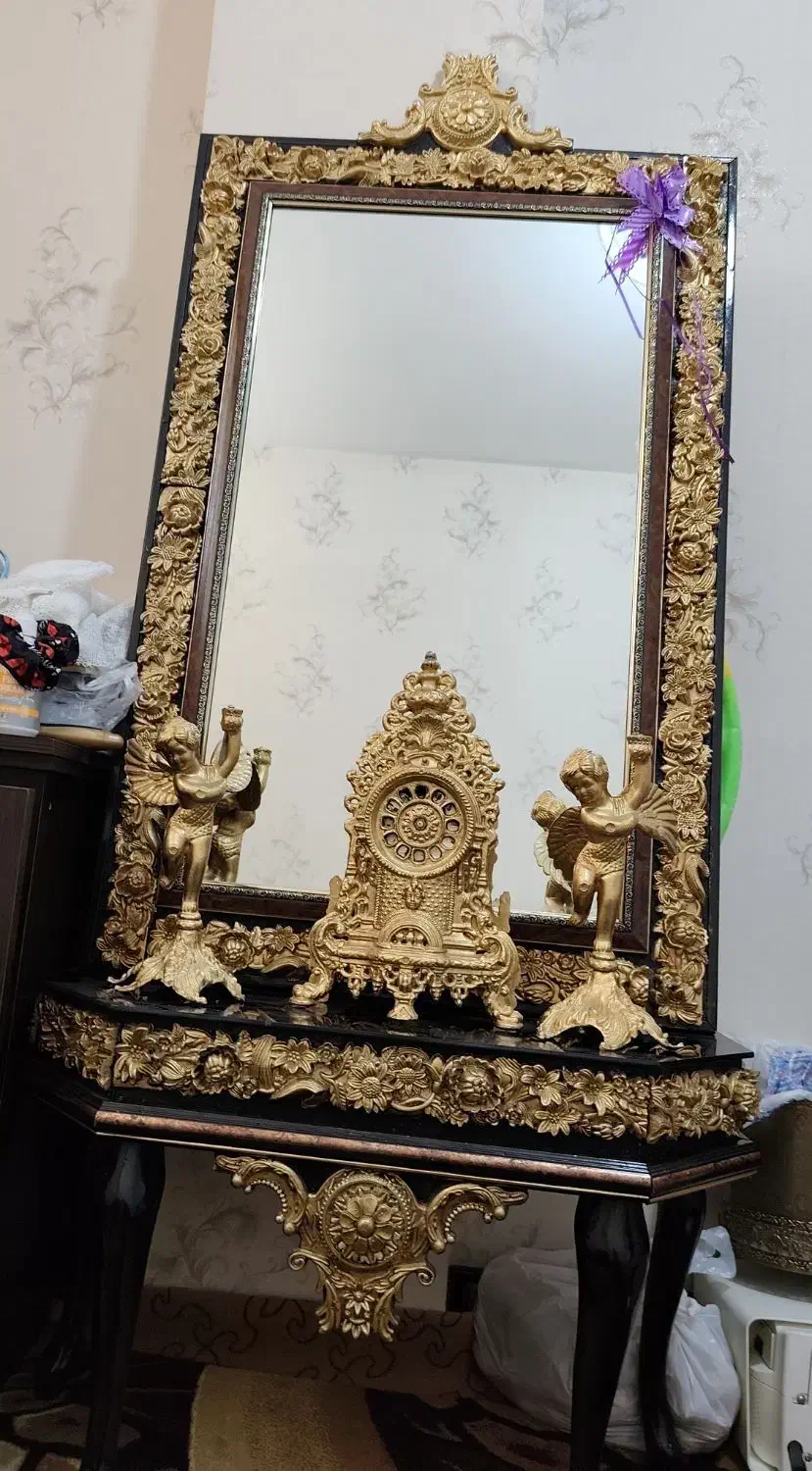 آینه شمعدان|آینه|اصفهان, الهیه|دیوار