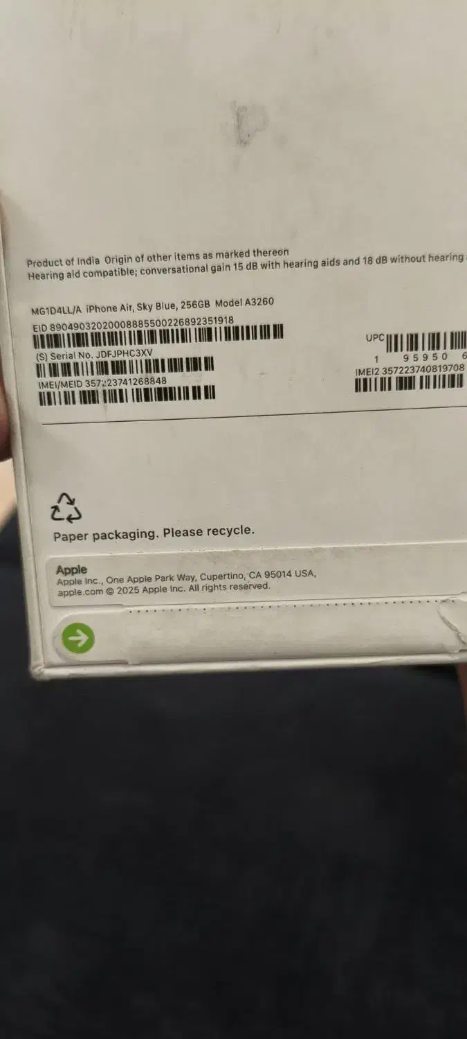 آیفون ایر|موبایل|تهران, اقدسیه|دیوار