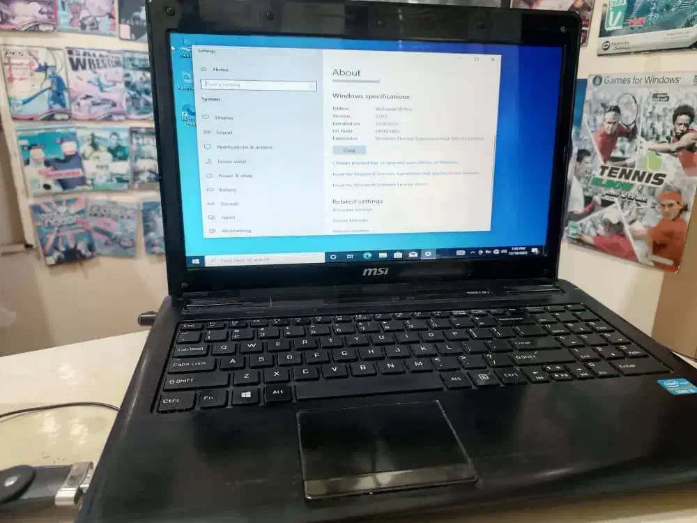 لپتاپ MSI i5 سالم هارد SSD آماده استفاده|رایانه همراه|رشت, استادسرا|دیوار