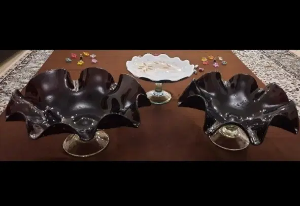 دو عدد میوه خوری و دکوری دالبری پایه دار ، نو|صنایع دستی و سایر لوازم تزئینی|تهران, دانشگاه شریف|دیوار