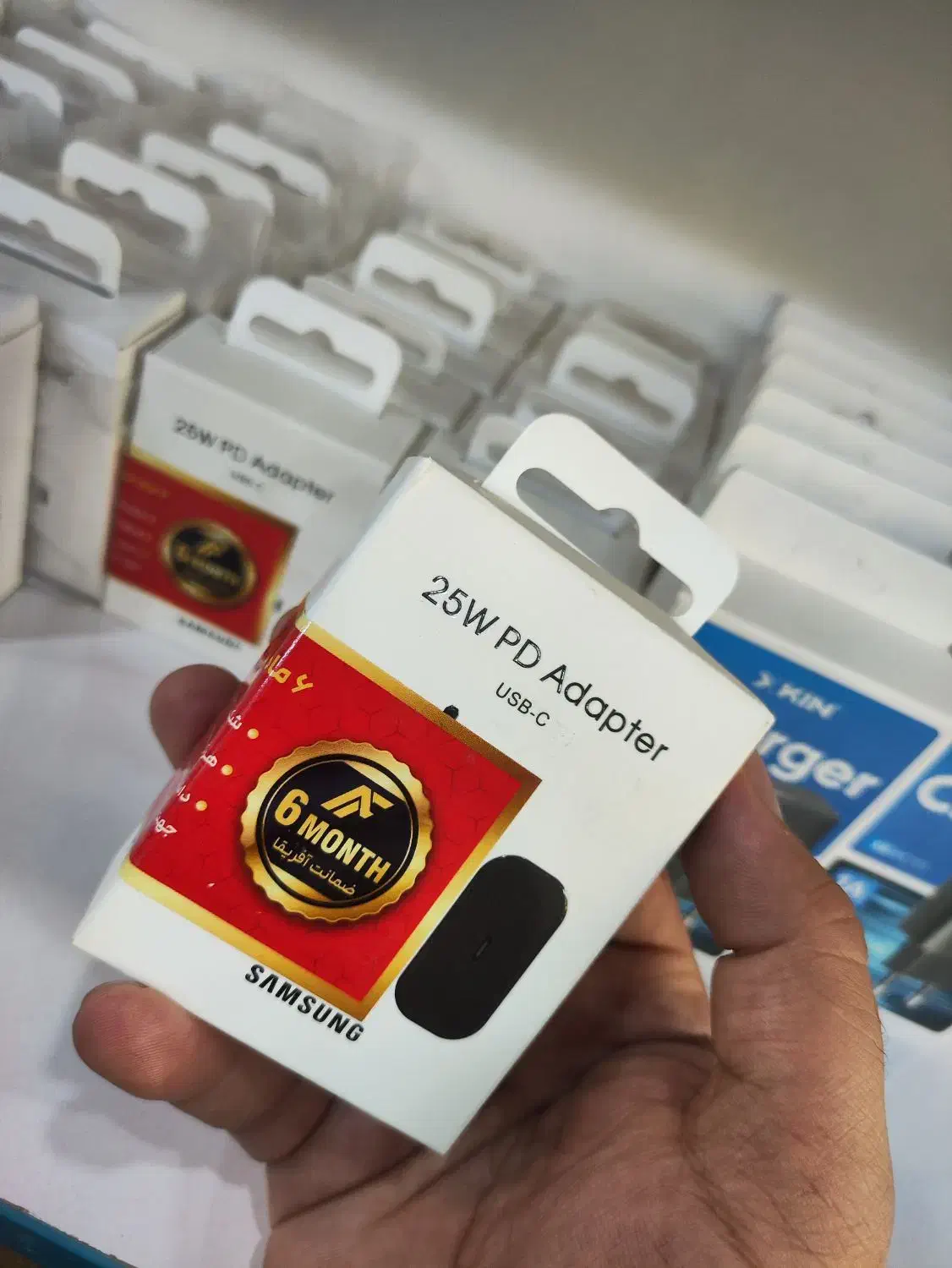 سری شارژر فوق سریع سامسونگ اصل با گارانتی 25w|لوازم جانبی موبایل و تبلت|قم, نیروگاه|دیوار