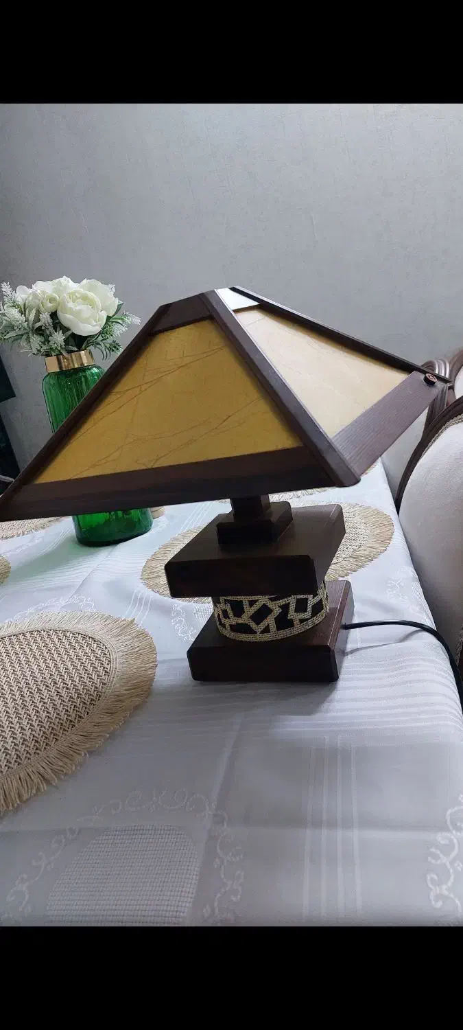 آباژور چوبی|چراغ خواب و آباژور|قزوین, |دیوار