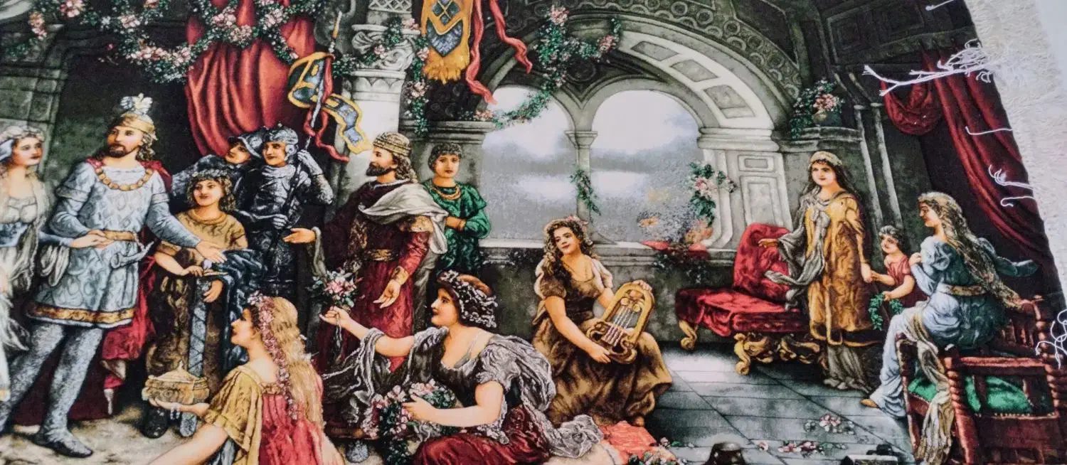 تابلو فرش دستبافت تاجگذاری تزار|تابلو فرش|قدس, شهرک فرزان|دیوار