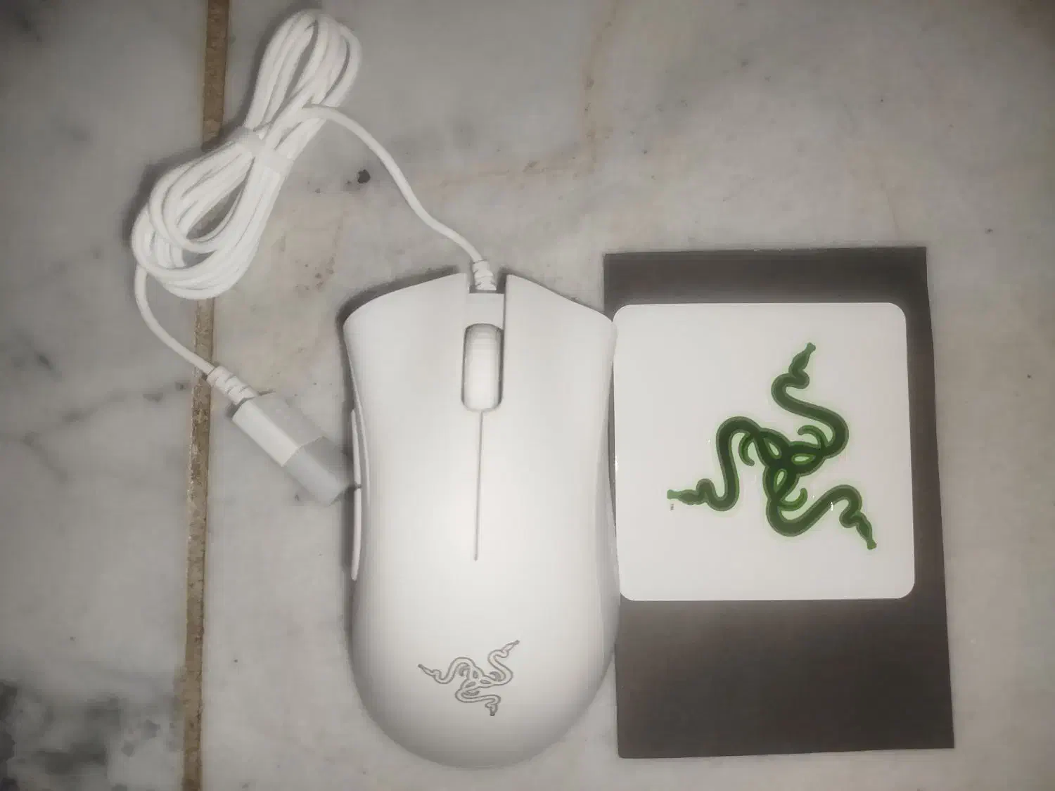 موس ریزر مدل DEATHADDER رنگ سفید|قطعات و لوازم جانبی رایانه|گلبهار, نوبهار|دیوار